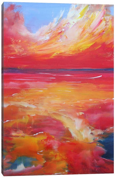 The Sky Is Blushing Canvas Art Print - Sophia Kuehn