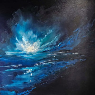 Vibrant Blues by Sophia Kuehn canvas print