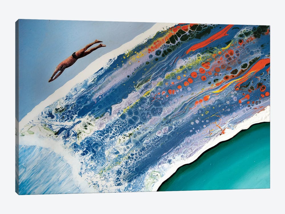 Diving XXXIV by Stefano Pallara 1-piece Canvas Art Print