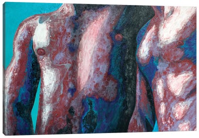 Sweet Summer Sweat Canvas Art Print - Male Nude Art