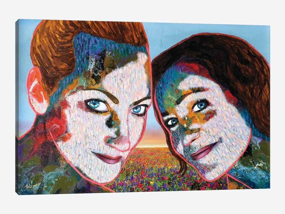 Mandy And Jo by Stefano Pallara 1-piece Canvas Art Print