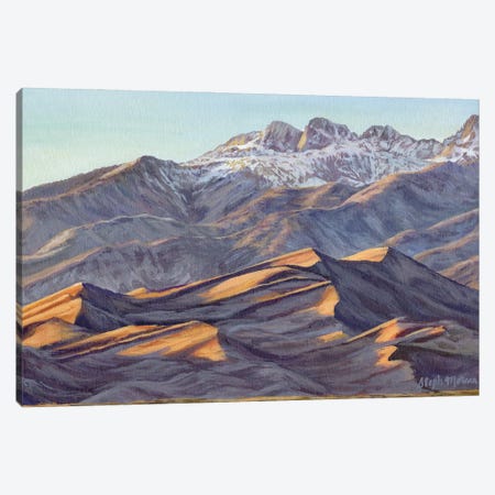 Great Sand Dunes Sunset Canvas Print #SPM10} by Steph Moraca Canvas Wall Art