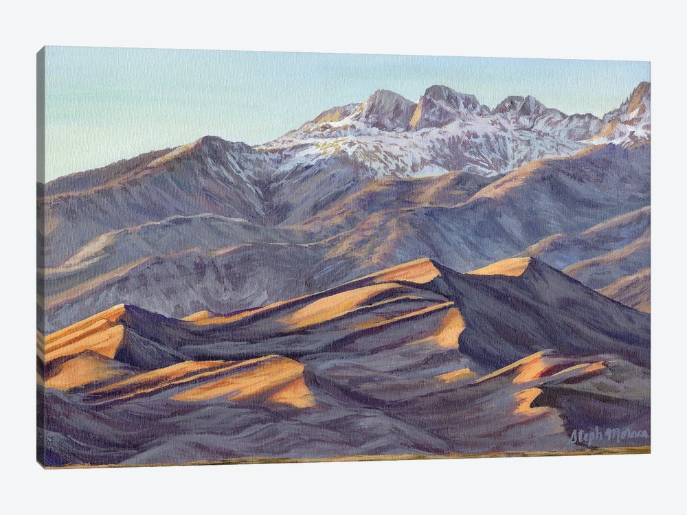 Great Sand Dunes Sunset by Steph Moraca 1-piece Canvas Wall Art