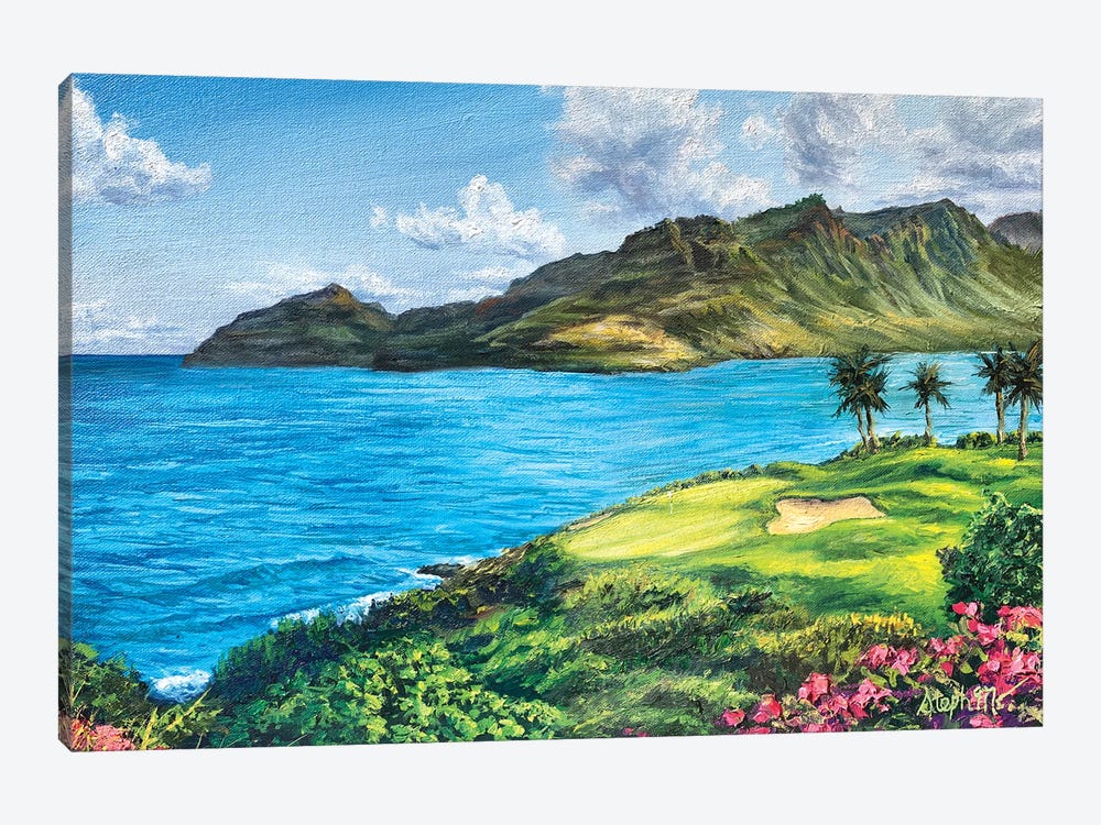 Hokuala Ocean Course by Steph Moraca 1-piece Canvas Print