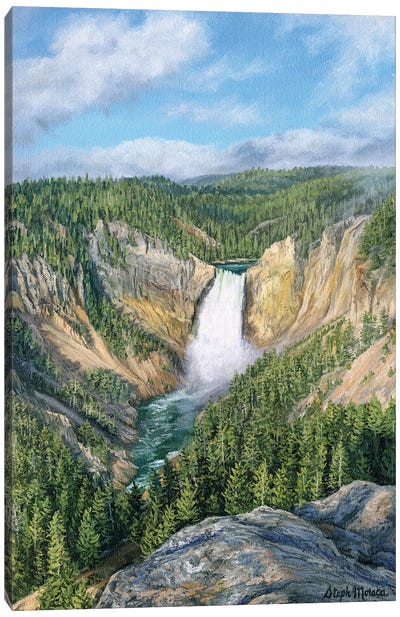 Yellowstone Majesty Canvas Art Print - Yellowstone National Park Art