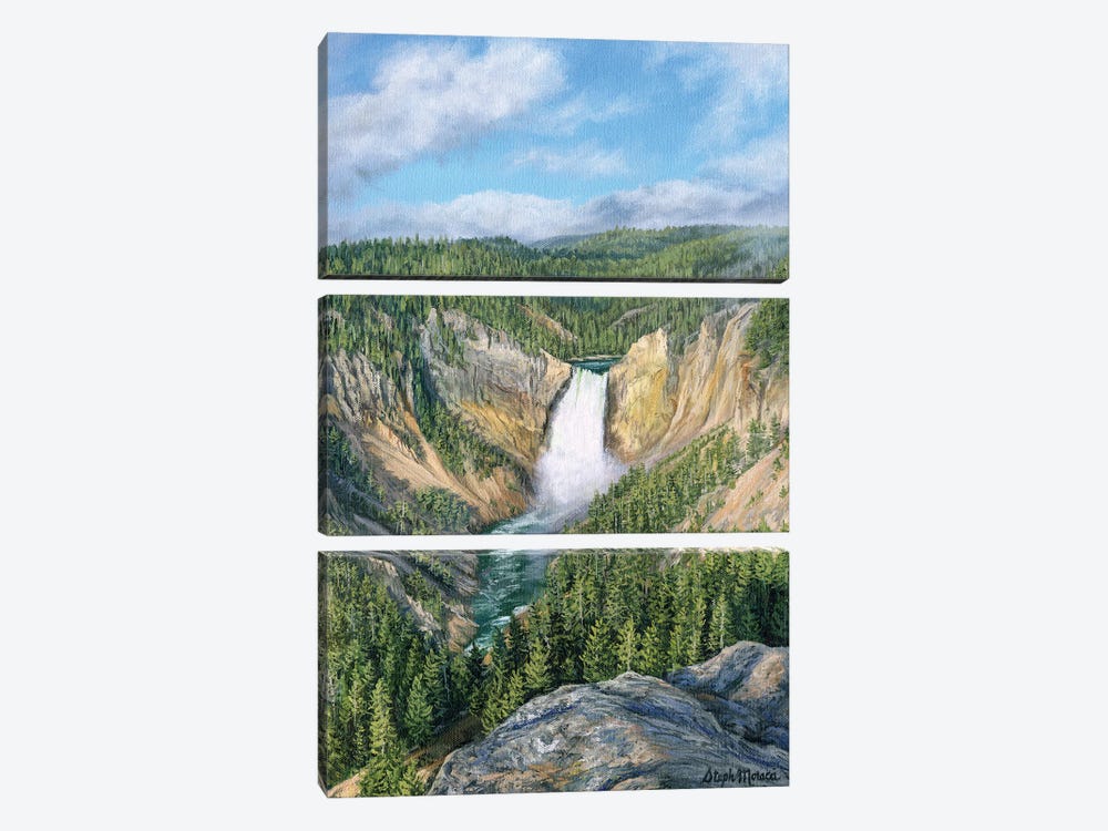 Yellowstone Majesty by Steph Moraca 3-piece Canvas Print