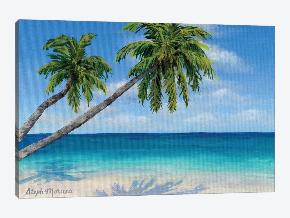 Mentally I'm Somewhere In The Caribbean by Steph Moraca 1-piece Canvas Wall Art