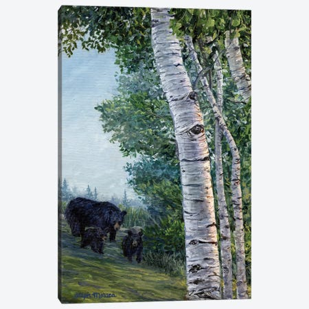 Morning Walk With The Cubs Canvas Print #SPM15} by Steph Moraca Canvas Art Print