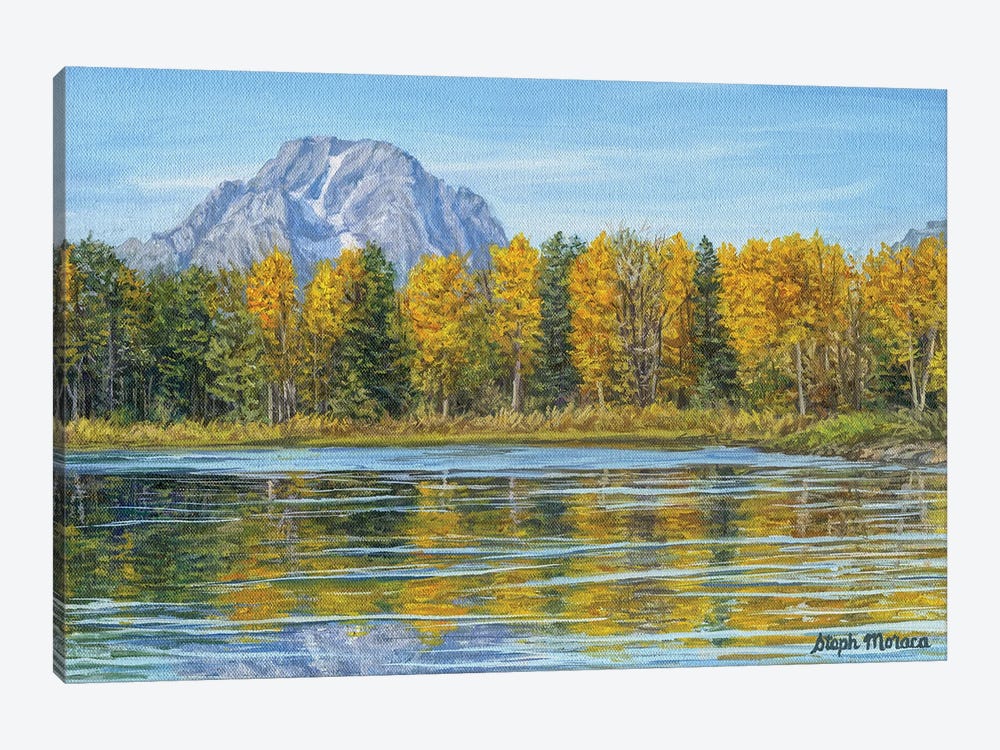 Mt Moran Autumn Reflections by Steph Moraca 1-piece Canvas Artwork