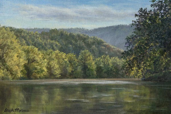 Refreshing Workspace: Late Afternoon On The Shenandoah River by Steph Moraca