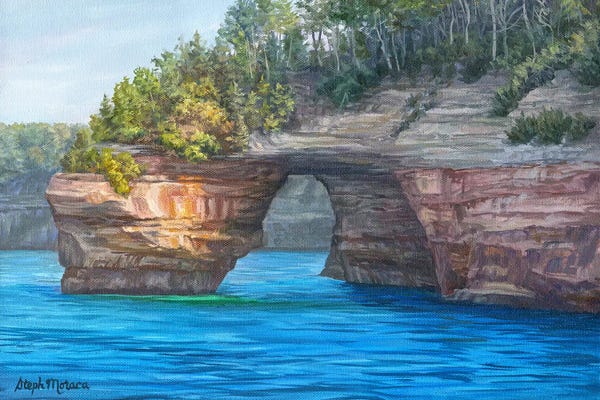 Steph Moraca: Lover's Leap At Pictured Rocks by Steph Moraca