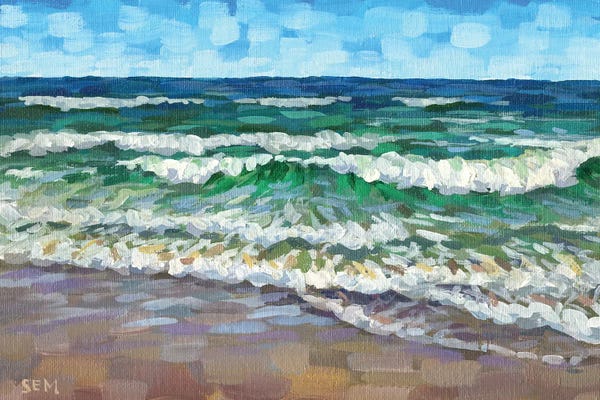 Steph Moraca: Vibrant Seashore by Steph Moraca