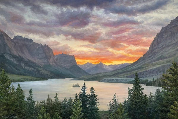St Mary's Glow, Glacier National Park