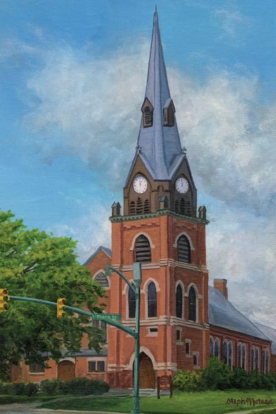 Steph Moraca: United Methodist Clock Tower by Steph Moraca