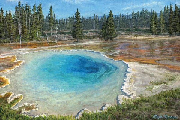 Steph Moraca: Lower Geyser Basin Yellowstone by Steph Moraca