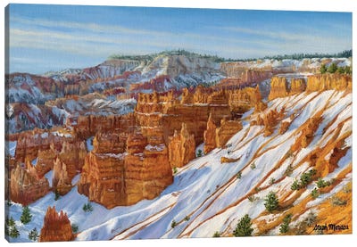 Complements Of Sunset Point Canvas Art Print - Bryce Canyon National Park Art