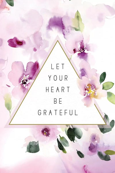 Let Your Heart be Grateful by Stephanie Ryan canvas print