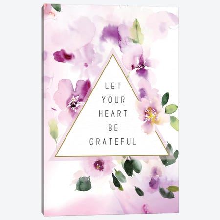 Let Your Heart be Grateful Canvas Print #SPN124} by Stephanie Ryan Canvas Print