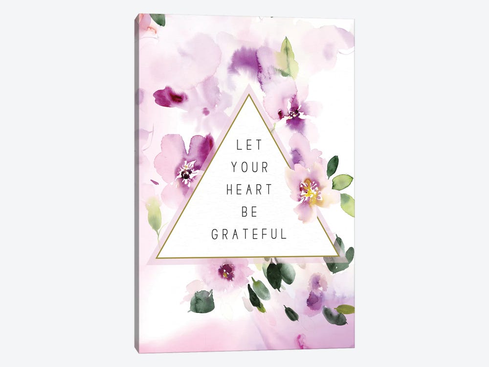 Let Your Heart be Grateful by Stephanie Ryan 1-piece Art Print