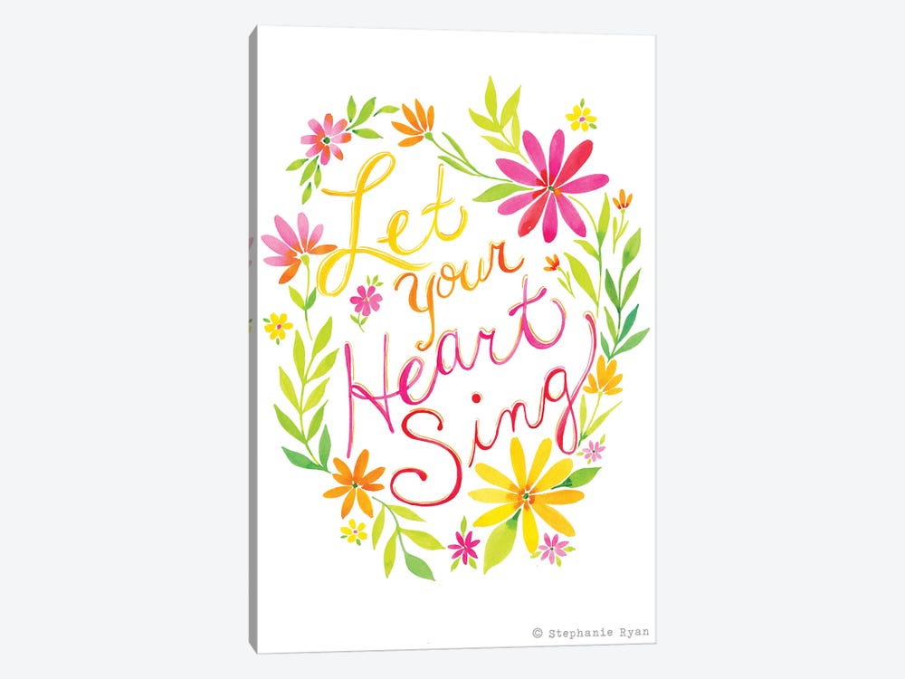 Let Your Heart Sing by Stephanie Ryan 1-piece Canvas Artwork