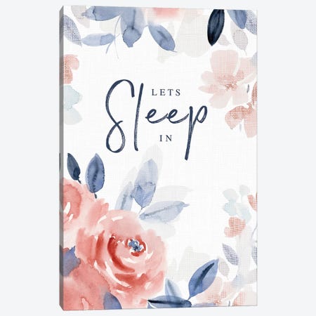 Let's Sleep In Canvas Print #SPN126} by Stephanie Ryan Canvas Art Print