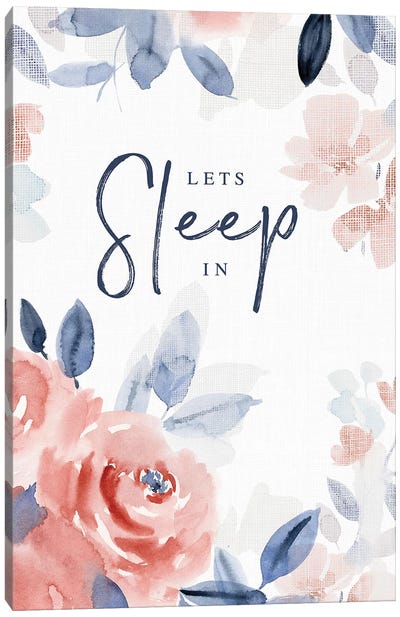 Let's Sleep In Canvas Art Print - Stephanie Ryan