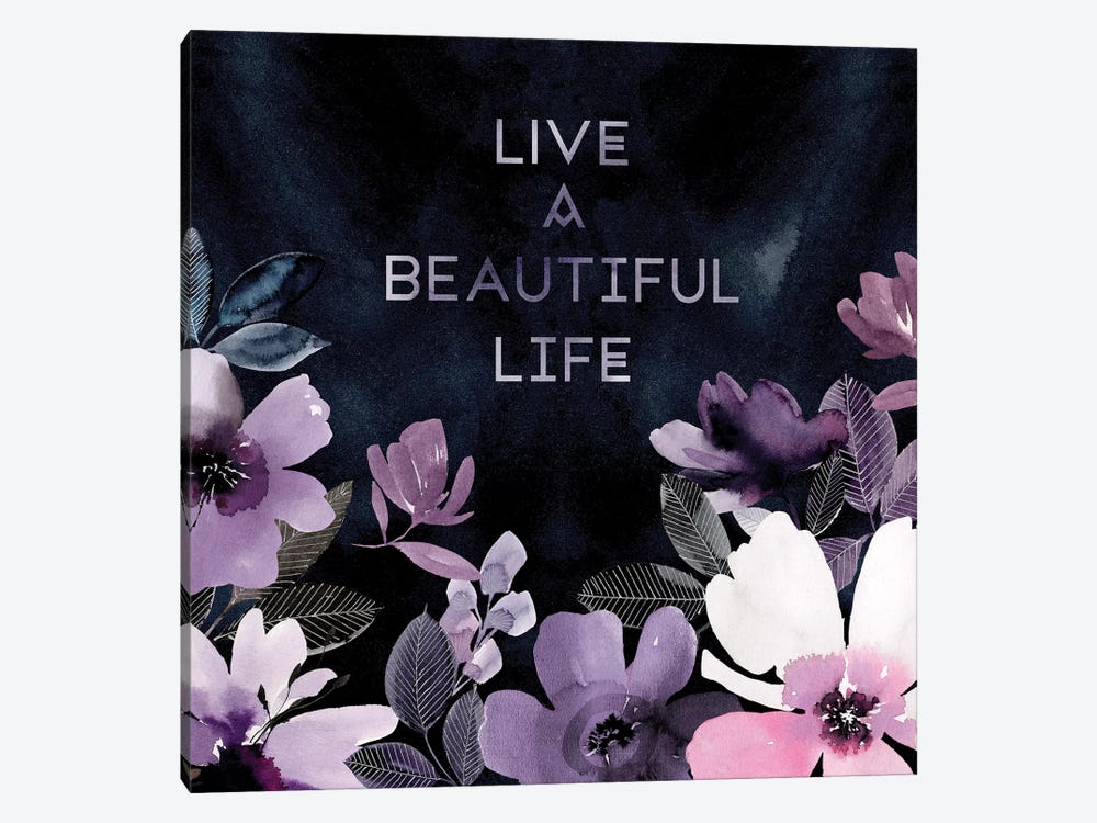 Live a Beautiful Life by Stephanie Ryan 1-piece Canvas Wall Art