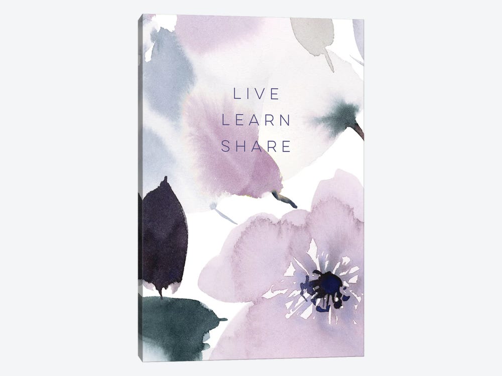 Live Learn Share by Stephanie Ryan 1-piece Canvas Art