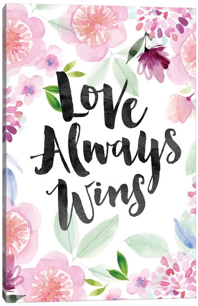Love Always Wins Canvas Art Print - Stephanie Ryan