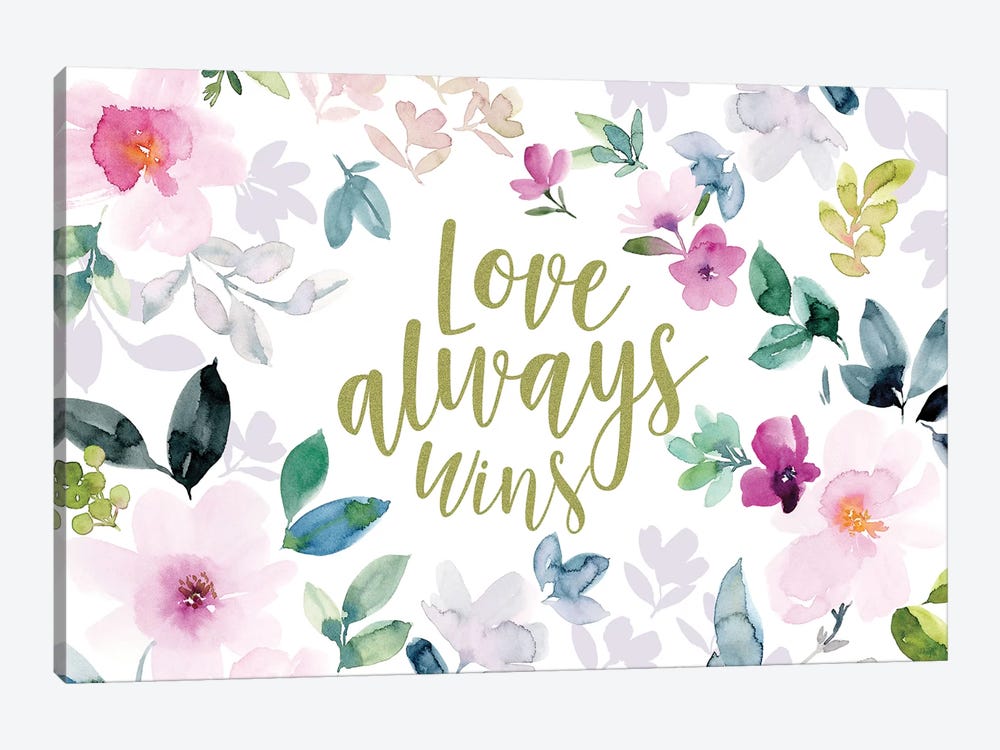 Love Always Wins II by Stephanie Ryan 1-piece Canvas Art Print