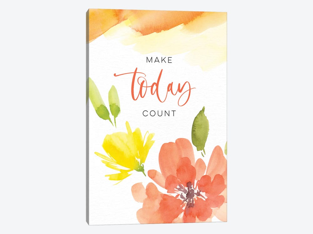 Make Today Count by Stephanie Ryan 1-piece Canvas Wall Art