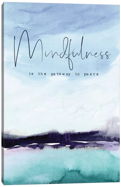 Mindfulness Canvas Art Print - Motivational