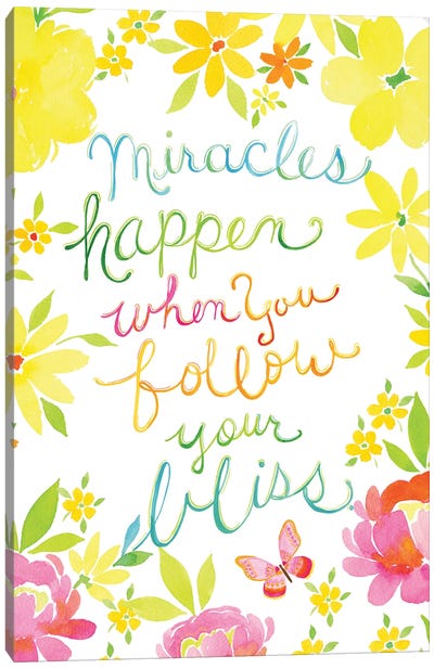 Miracles Happen Canvas Art Print - Stephanie Ryan