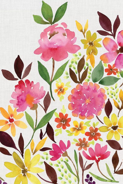 Pink Floral Bouquet II by Stephanie Ryan wall art
