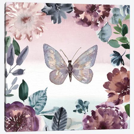 Purpose Butterfly Canvas Print #SPN169} by Stephanie Ryan Canvas Wall Art