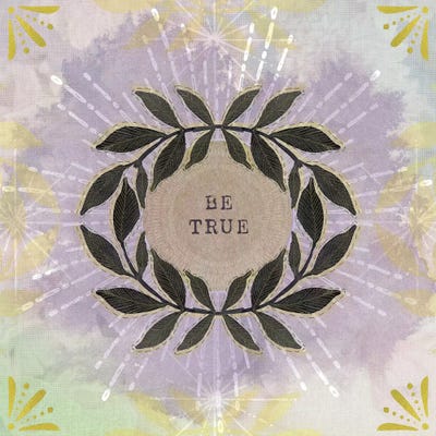 Be True Laurel by Stephanie Ryan canvas print