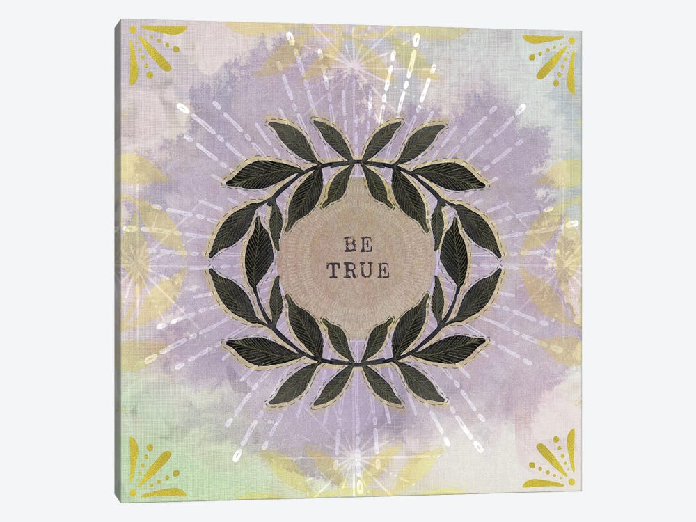 Be True Laurel by Stephanie Ryan 1-piece Canvas Print