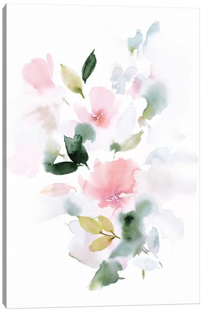 Take Care I Canvas Art Print - Minimalist Flowers