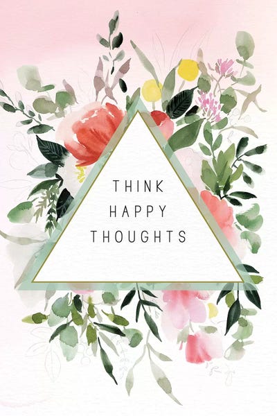 Think Happy Thoughts by Stephanie Ryan canvas print