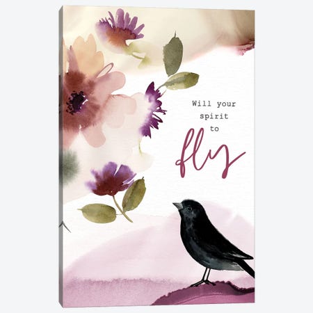 Will Your Spirit to Fly Canvas Print #SPN218} by Stephanie Ryan Canvas Wall Art