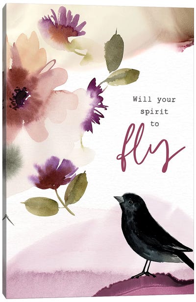 Will Your Spirit to Fly Canvas Art Print - Stephanie Ryan