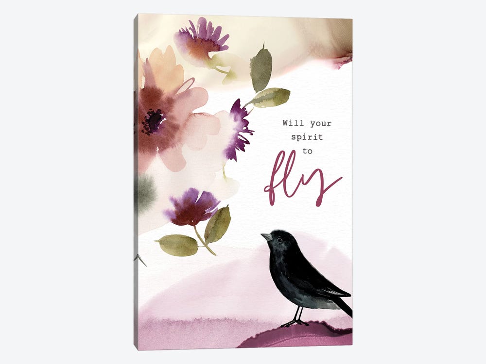 Will Your Spirit to Fly by Stephanie Ryan 1-piece Canvas Wall Art