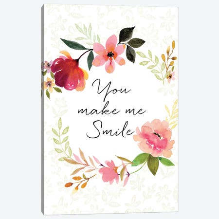 You Make Me Smile Canvas Print #SPN226} by Stephanie Ryan Canvas Artwork