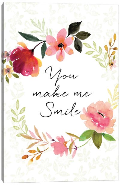 You Make Me Smile Canvas Art Print - Stephanie Ryan