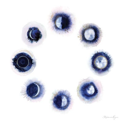 Celestial Moon XIV by Stephanie Ryan framed canvas print