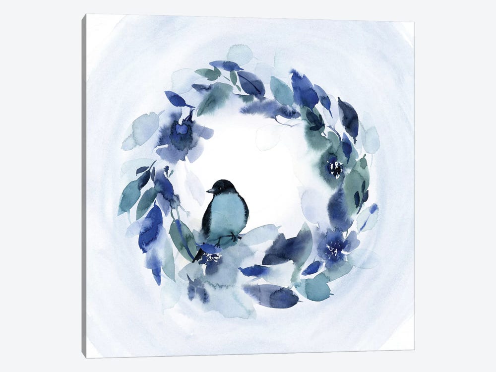Bird Wreath by Stephanie Ryan 1-piece Art Print