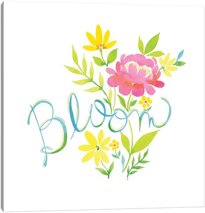 Bloom Floral Canvas Art Print - Stephanie Ryan