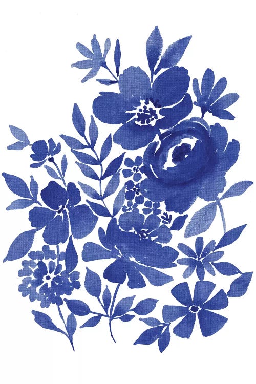 Blue Indigo Bouquet II by Stephanie Ryan wall art