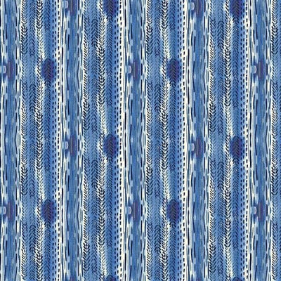 Blue Indigo Stripes by Stephanie Ryan canvas print