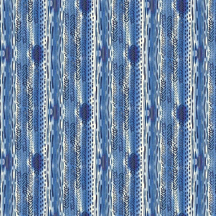 Blue Indigo Stripes by Stephanie Ryan wall art